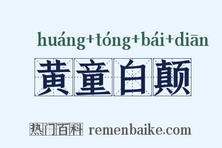 黄童白颠是什么意思的图片